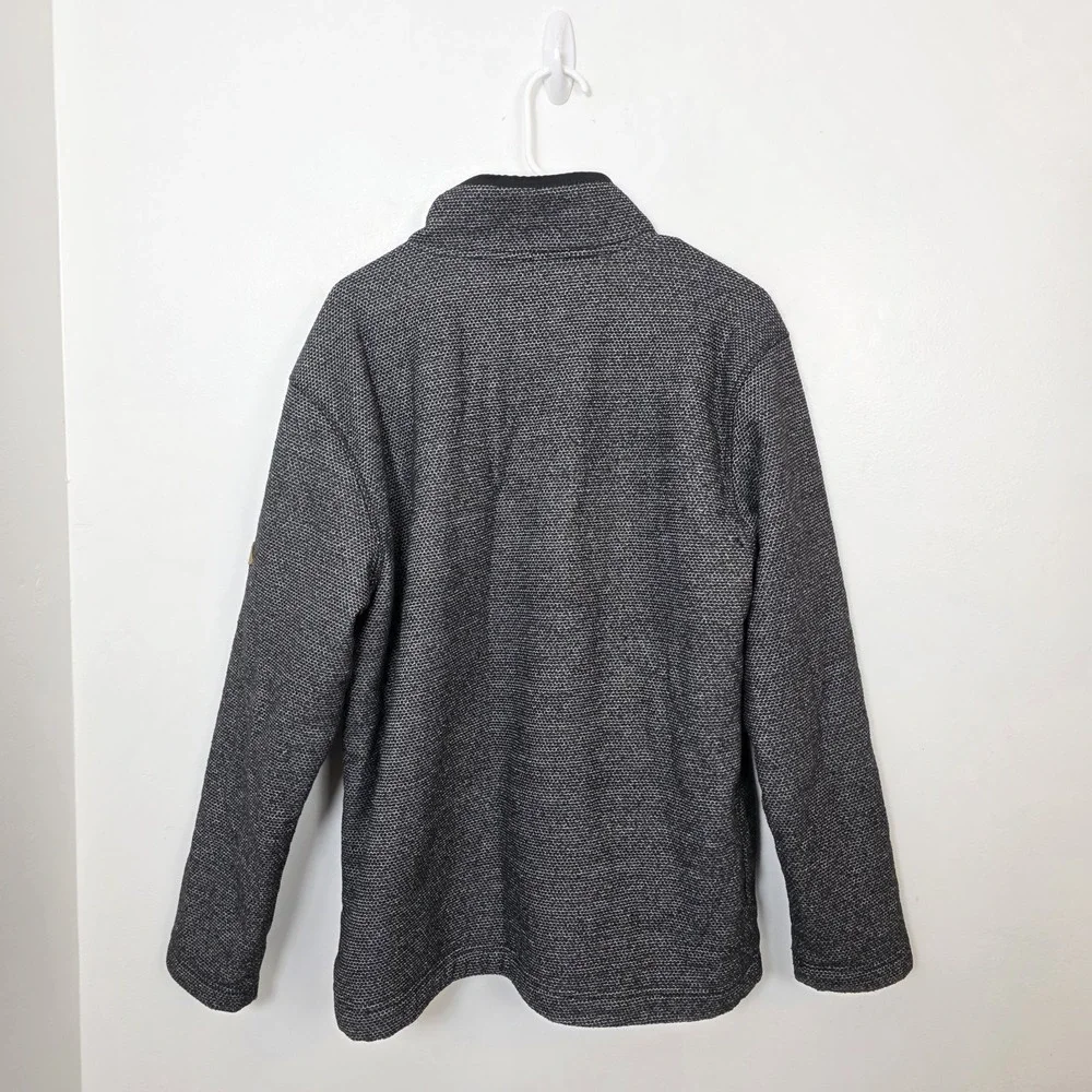 Orvis Classic Collection Men's Black Fleece Lined 1/4 Zip Outdoor Pullover‎ Sz L